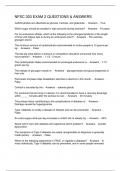 NFSC 303 EXAM 2 QUESTIONS & ANSWERS