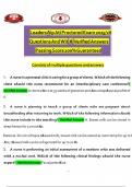 Leadership Ati Proctored Exam 2025 Questions And With Verified Answers  Passing Score 100&percnt; Guaranteed