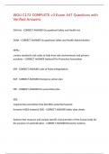 WGU C172 COMPLETE v3 Exam 447 Questions with Verified Answers&comma;100&percnt;CORRECT