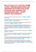 Nur1141 Exam 3&comma;4&comma;5  &lbrack;ACTUAL EXAM&rsqb;  LATEST VERSION &lbrack;QUESTIONS AND  ANSWERS&rsqb; WITH PRACTICE EXAM  DETAILED AND VERIFIED FOR  GUARANTEED PASS- LATEST  UPDATE 2025 GRADED A
