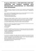 Prophecy PACU RN A v1 TEST BANK REAL EXAM 300&plus; QUESTIONS AND CORRECT ANSWERS WITH RATIONALES&vert;PN FUNDAMENTALS ATI PROCTORED EXAM 2024&vert;AGRADE
