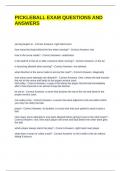 PICKLEBALL EXAM QUESTIONS AND ANSWERS