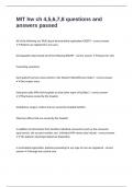 MIT hw ch 4&comma;5&comma;6&comma;7&comma;8 questions and answers passed