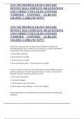 ATI CMS PHARMACOLOGY RETAKE NEWEST 2024 COMPLETE 100 QUESTIONS AND CORRECT DETAILED ANSWERS &lpar;VERIFIED ANSWERS&rpar; &vert;ALREADY GRADED A&plus;&vert;&vert;BRAND NEW&excl;&excl;