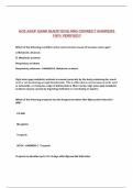 ACE ASCP EXAM QUESTIONS AND CORRECT ANSWERS 100&percnt; VERIFIED&excl;&excl;