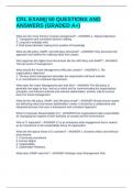 CRL EXAM&vert;&vert; 50 QUESTIONS AND ANSWERS &lpar;GRADED A&plus;&rpar;