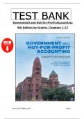 Government & Not‑for‑Profit Accounting 9th Edition &ndash; Test Bank &ndash; All Chapters Covered