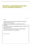 PPN TEST &num;1 QUESTIONS WITH 100&percnt; LATEST ANSWERS GRADED A&plus;