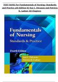 Test Bank for Fundamentals of Nursing&colon; Standards and Practice&comma; 4th Edition by Sue C&period; DeLaune & Patricia K&period; Ladner &ndash; All Chapters Included