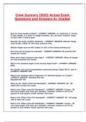 Crew Gunnery &lpar;2025&rpar; Actual Exam Questions and Answers A&plus; Graded&period;