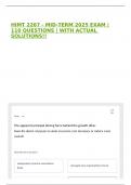 HIMT 2267 - MID-TERM 2025 EXAM &vert;110 QUESTIONS &vert; WITH ACTUAL SOLUTIONS&excl;&excl;