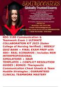 NSG 3180 &vert; Communication & Teamwork &vert; Exam 1 &vert; ULTIMATE COLLABORATION KIT 2025 &vert; &lpar;Galen College of Nursing Verified&rpar; &vert; WEEKLY QUIZ BANK &plus; FINAL EXAM PREP with 400&plus; REAL SCENARIOS &vert; Includes NGN INTERPROFESSIONAL SIMULATIONS &plus; SBAR TEMPLATES &plus; CONFLICT RES
