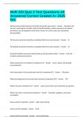 NUR 223 Quiz 2 Test Questions All Answered Correct Graded A&plus; 2025 Set&period;