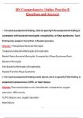 RN Comprehensive Online Practice 2023 B&sol; Actual Exam Questions with Complete Definitive Answers & Rationales&sol; Updated 2025&sol;2026