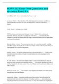 NURS 223 Exam Test Questions and Answers Rated A&plus;&period;