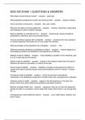 NSG 303 EXAM 1 QUESTIONS & ANSWERS