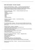 NSG 303 EXAM 1 STUDY GUIDE