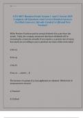 ETS MFT Business Exam Version 1 And 2 Newest 2025 Complete All Questions And Correct Detailed Answers