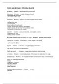 NSG 303 EXAM 2 STUDY GUIDE