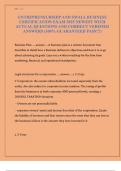 ENTREPRENEURSHIP AND SMALL BUSINESS CERTIFICATION EXAM 2025 NEWEST WITH ACTUAL QUESTIONS AND CORRECT VERIFIED ANSWERS