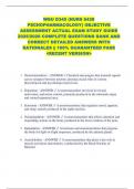 WGU D345 &lpar;NURS 6438  PSCHOPHARMACOLOGY&rpar; OBJECTIVE  ASSESSMENT ACTUAL EXAM STUDY GUIDE  2025&sol;2026 COMPLETE QUESTIONS BANK AND  CORRECT DETAILED ANSWERS WITH  RATIONALES &vert;&vert; 100&percnt; GUARANTEED PASS  <RECENT VERSION> 