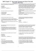 EMT Chapter 17 - Neurologic Emergencies Exam Test with Answers 100&percnt; Pass