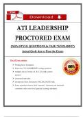 2023 ATI Leadership Proctored Exam &ndash; Questions with Rationalized Answers