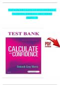 Calculate with Confidence &lpar;7th Edition&rpar; &ndash; Deborah C&period; Gray Morris &ndash; Complete Test Bank for Chapters 1&ndash;25