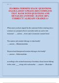 FLORIDA TERMITE EXAM 2025 QUESTIONS WITH CORRECT ANSWERS&period;