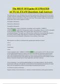 The REST Of Equine II UPDATED  ACTUAL EXAM Questions And Answers