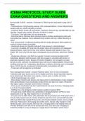 ICEMA PROTOCOL STUDY GUIDE EXAM QUESTIONS AND ANSWERS