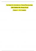Introductory clinical pharmacology 12th edition susan ford nursing test bank&period;
