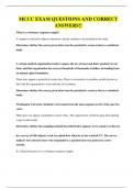 MCCC EXAM QUESTIONS AND CORRECT ANSWERS&excl;&excl;