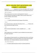 MCCC ONLINE TEST QUESTIONS AND CORRECT ANSWERS&excl;&excl;