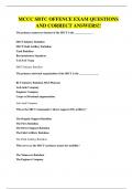 MCCC SBTC OFFENCE EXAM QUESTIONS AND CORRECT ANSWERS&excl;&excl;