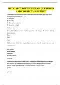 MCCC ABCT DEFENCE EXAM QUESTIONS AND CORRECT ANSWERS&excl;&excl;