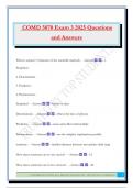 COMD 5070 Exam 3 2025 Questions and Answers