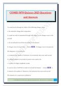 COMD 5070 Quizzes 2025 Questions and Answers
