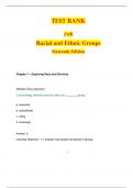 TEST BANK FOR Racial and Ethnic Groups&comma; 16th Edition by Richard T&period; Schaeffer &comma; ISBN&colon;  9780138104313 Chapter 1-17 &vert;All Chapters Verified&vert; Guide A&plus;