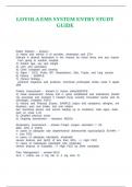 LOYOLA EMS SYSTEM ENTRY STUDY GUIDE