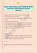 Basic Code Enforcement TEEX & TDLR  Questions with Detailed Verified  Answers