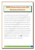 MPRE Practice Exam I review 2025 Questions and Answers