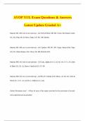 AVOP YUL Exam Questions & Answers Latest Update Graded A&plus;