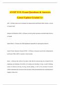 AVOP YUL Exam Questions & Answers Latest Update Graded A&plus;