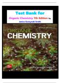 Test Bank of Organic Chemistry 7th Edition By Janice Smith isbn-9781264141531