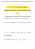 AVOP YUL Practice Module 4 Exam Questions & Answers Latest Update Graded A&plus;