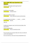 Epic AMB 100 Exam Questions And Answers&period;docx