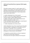 All Practice Exam Final &lpar;Device&rpar; Questions With Complete Solutions