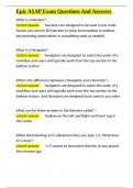 Epic ASAP Exam Questions And Answers&period;docx