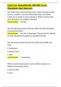 EpicCare HomeHealth 100 400 Exam Questions And Answers&period;docx